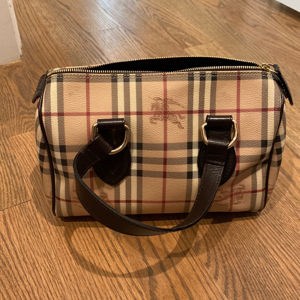 Authentic barely used Burberry bowling bag. Originally paid over $1000.